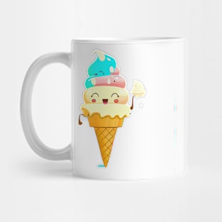 Happy cute ice cream #2 Mug